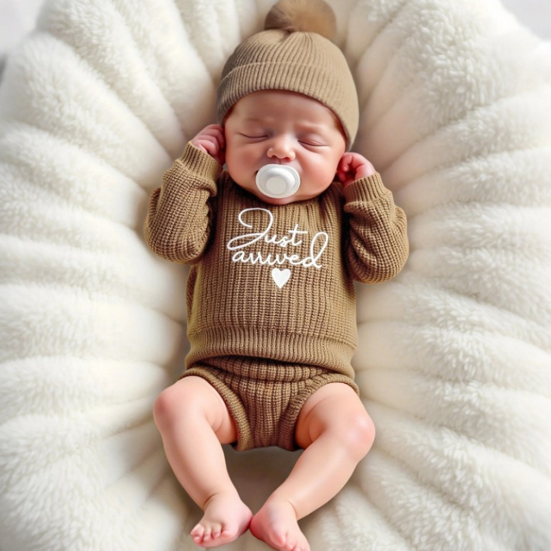 3pcs Set Knitted Newborn Boy G - Embroidery World avaliação e preço