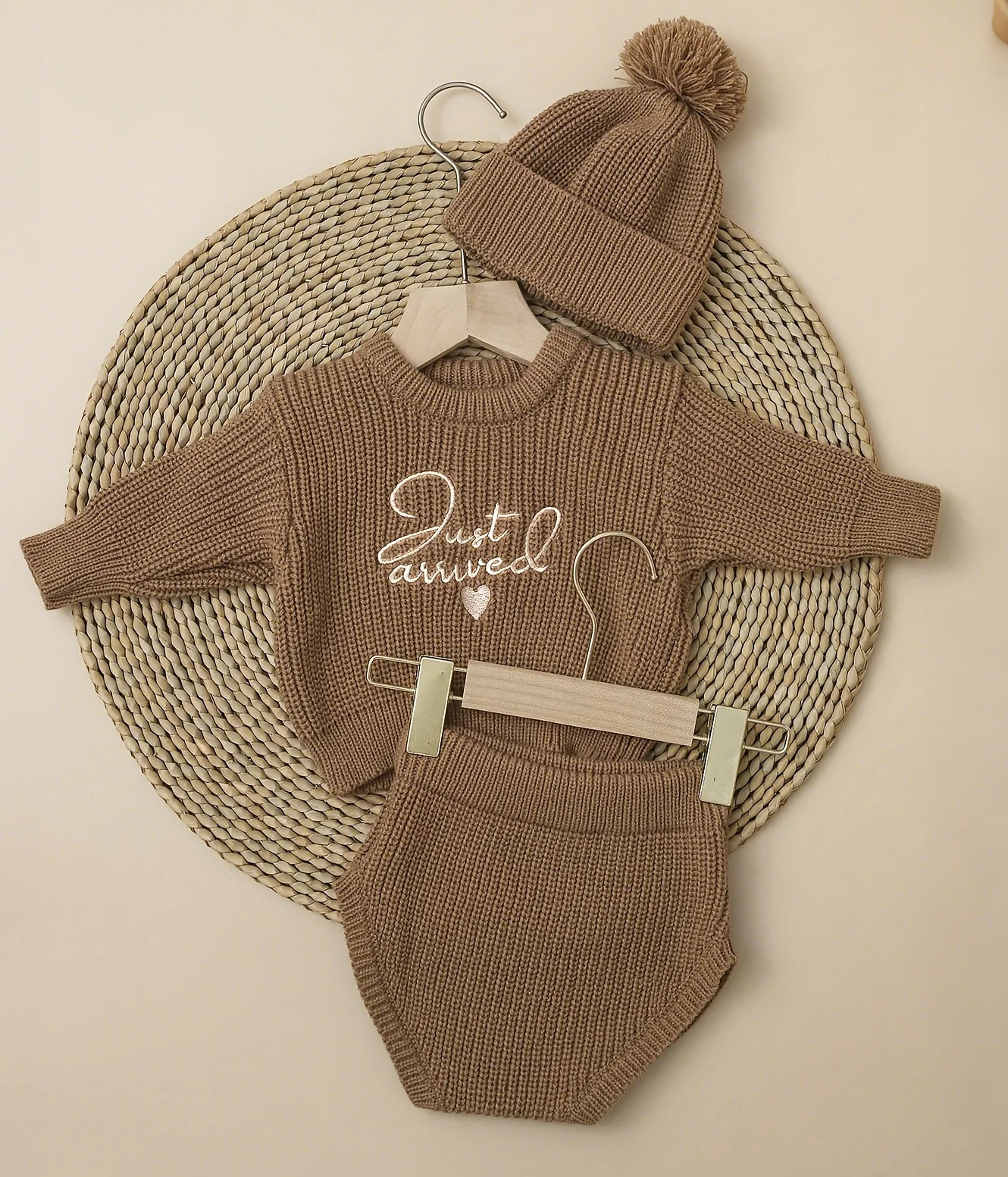 3pcs Set Knitted Newborn Boy G - Embroidery World avaliação e preço