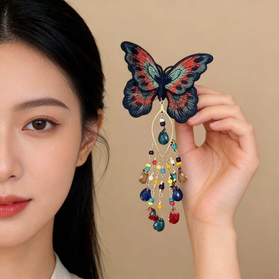 New Chinese Style Knitting But - Embroidery Charm avaliação e preço