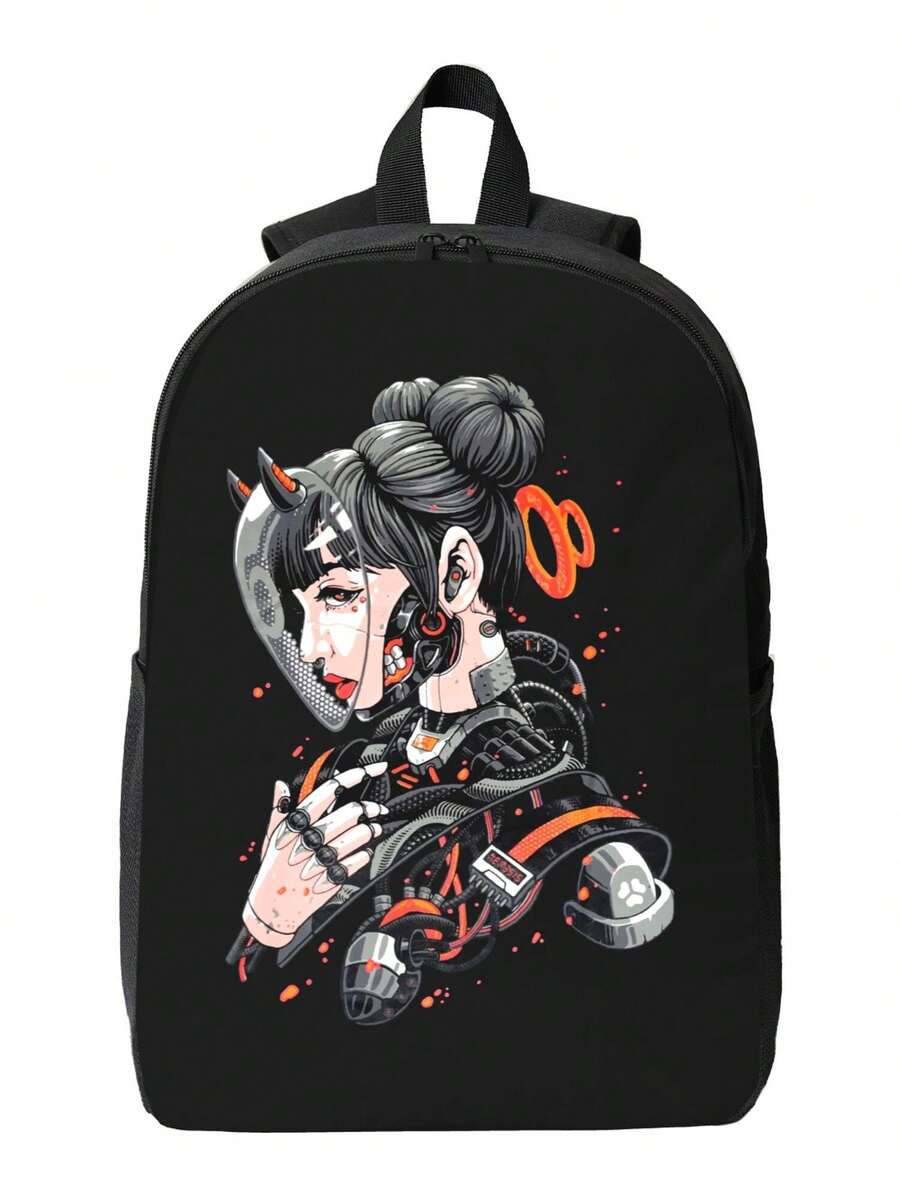 Cyberpunk Cyborg Girl Waterpro - Embroidery Bag avaliação e preço