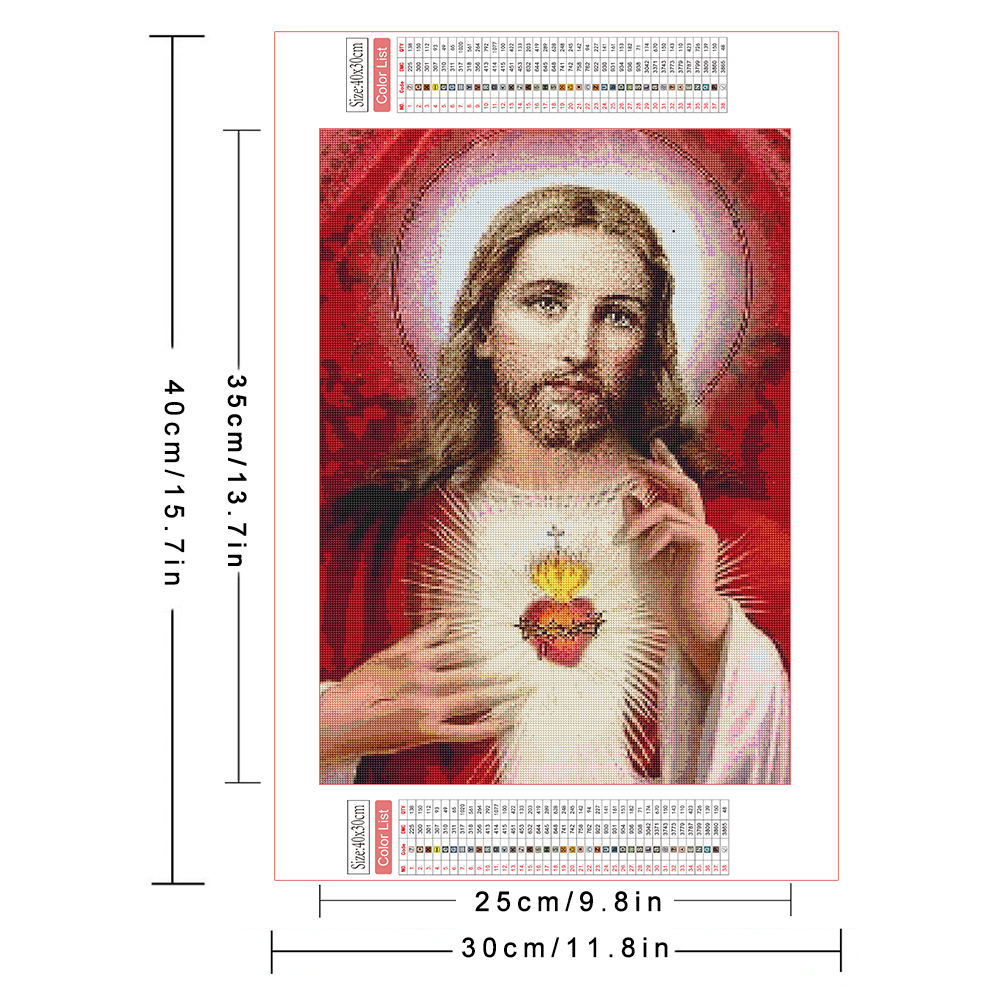 AZQSD Diamond Painting Jesus R - Embroidery Icon avaliação e preço