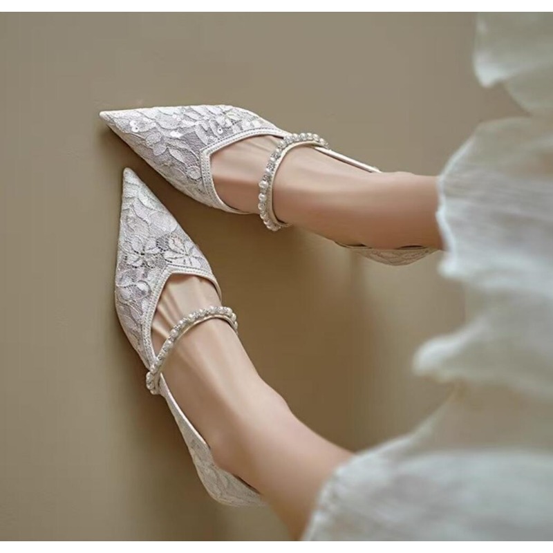 Sexy Lace Embroidery High Heel - Embroidery Lace avaliação e preço