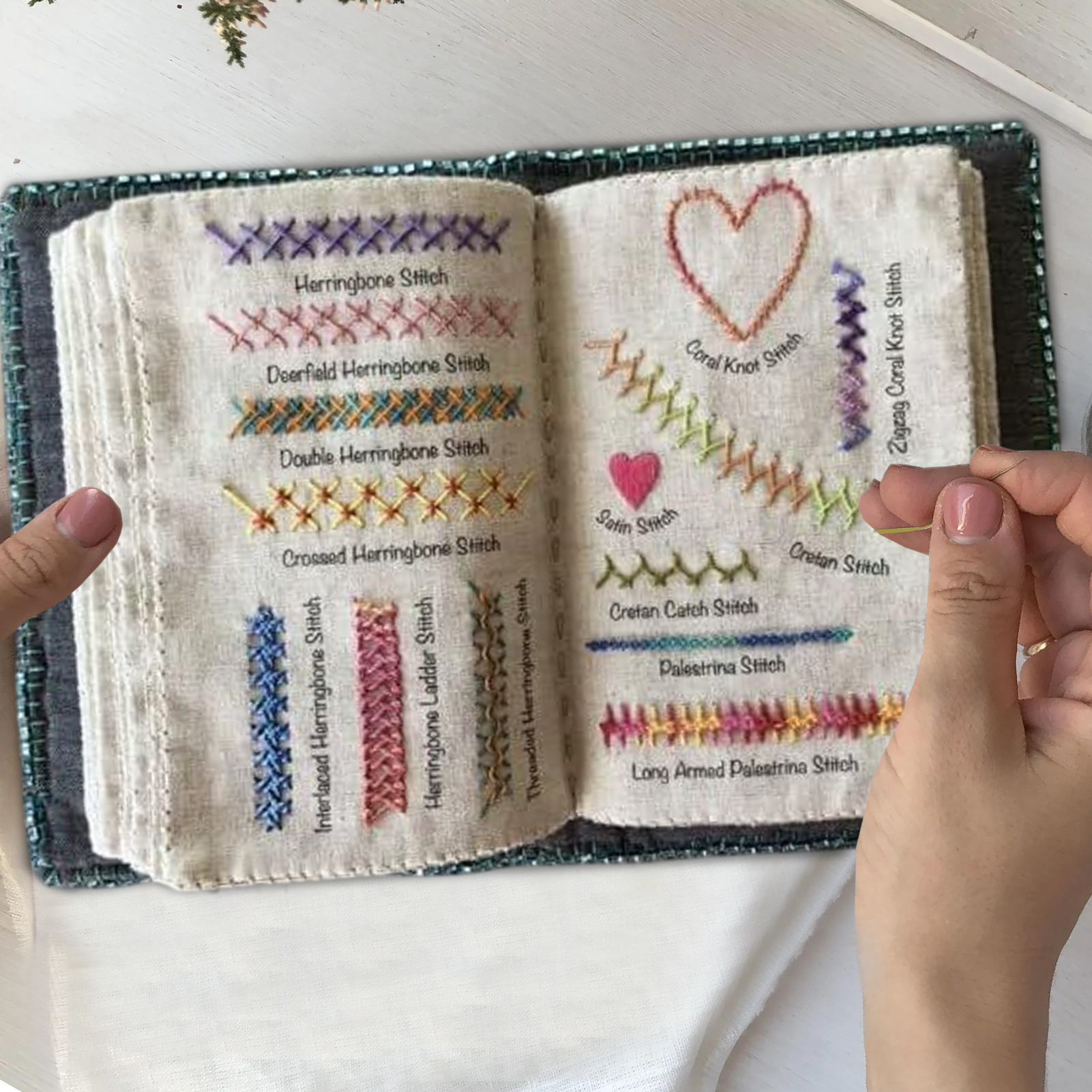 Embroidery Stitches Book Sewin - Embroidery Guide Book avaliação e preço