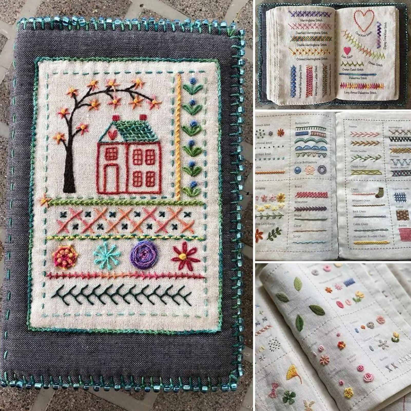 Embroidery Stitches Book Sewin - Embroidery Guide Book avaliação e preço