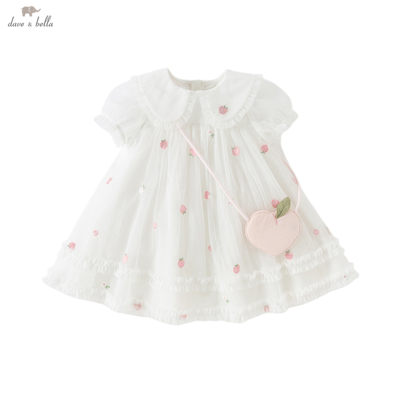 Dave Bella Girls Baby Mesh Pri - Embroidery Net Dress avaliação e preço