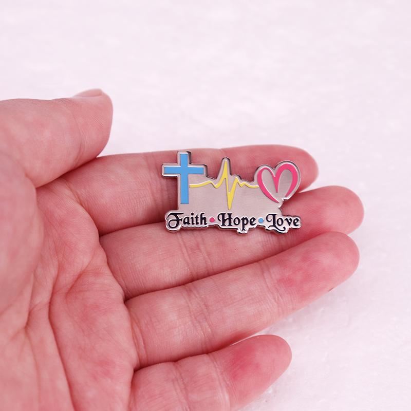 Faith Hope Love Badge Religiou - Embroidery Icon avaliação e preço