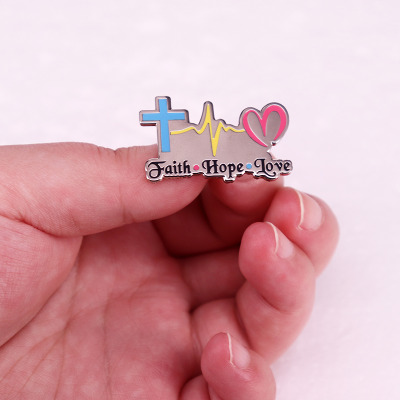 Faith Hope Love Badge Religiou - Embroidery Icon avaliação e preço