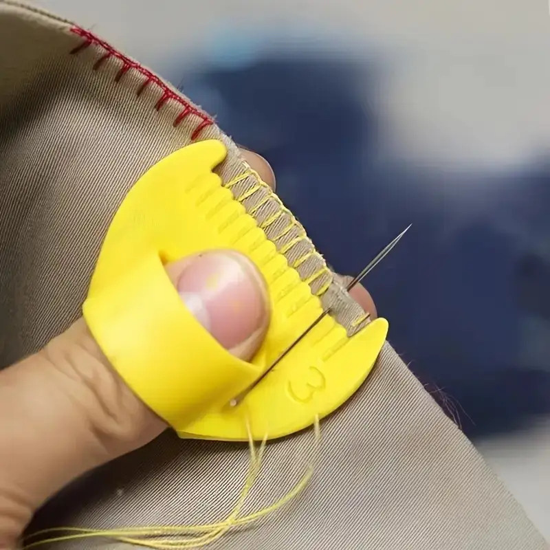 4-piece DIY hand sewing overlo - Embroidery Yellow avaliação e preço