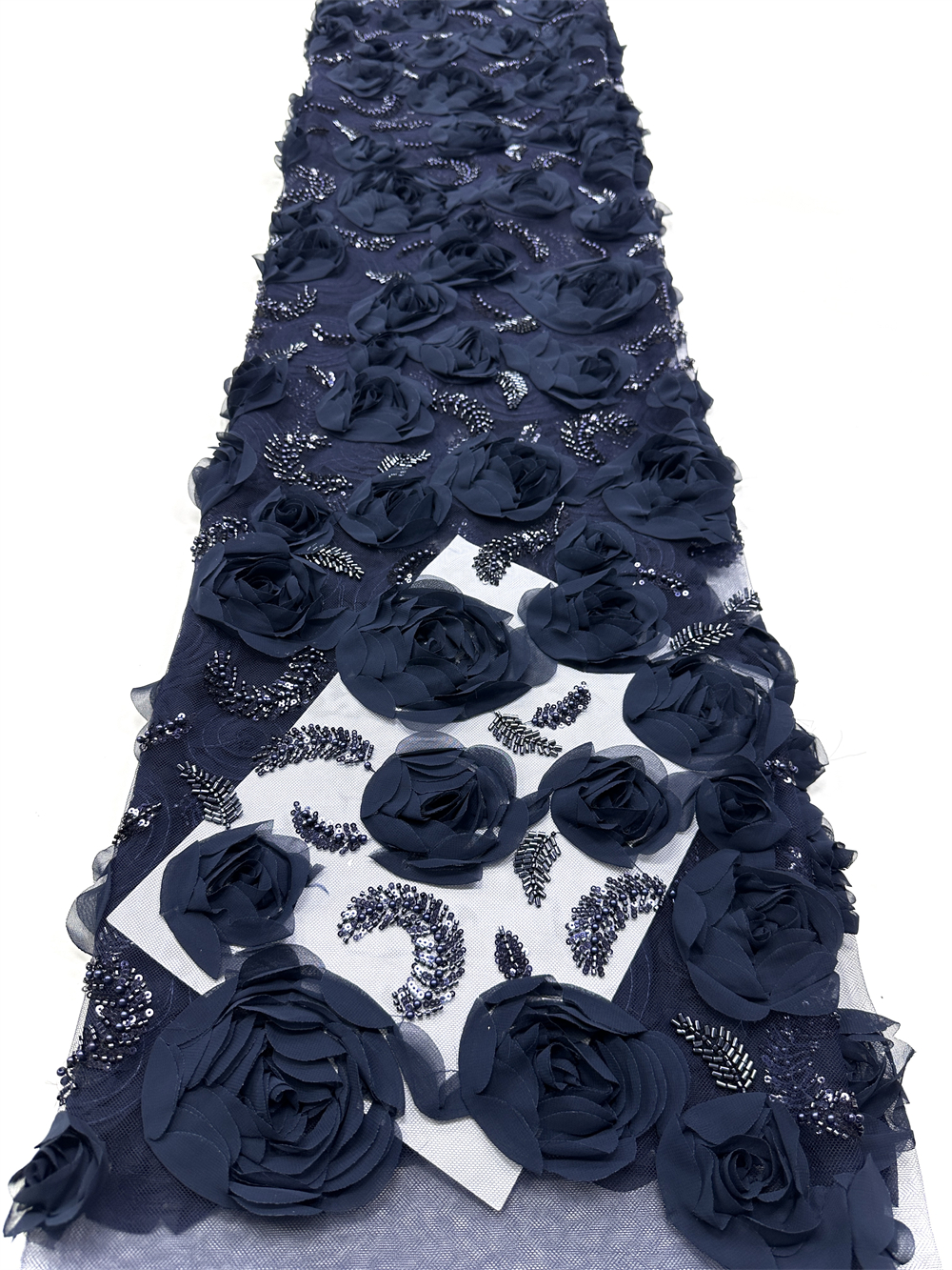 High quality,Beads With 3D Flo - Embroidery Net Dress avaliação e preço