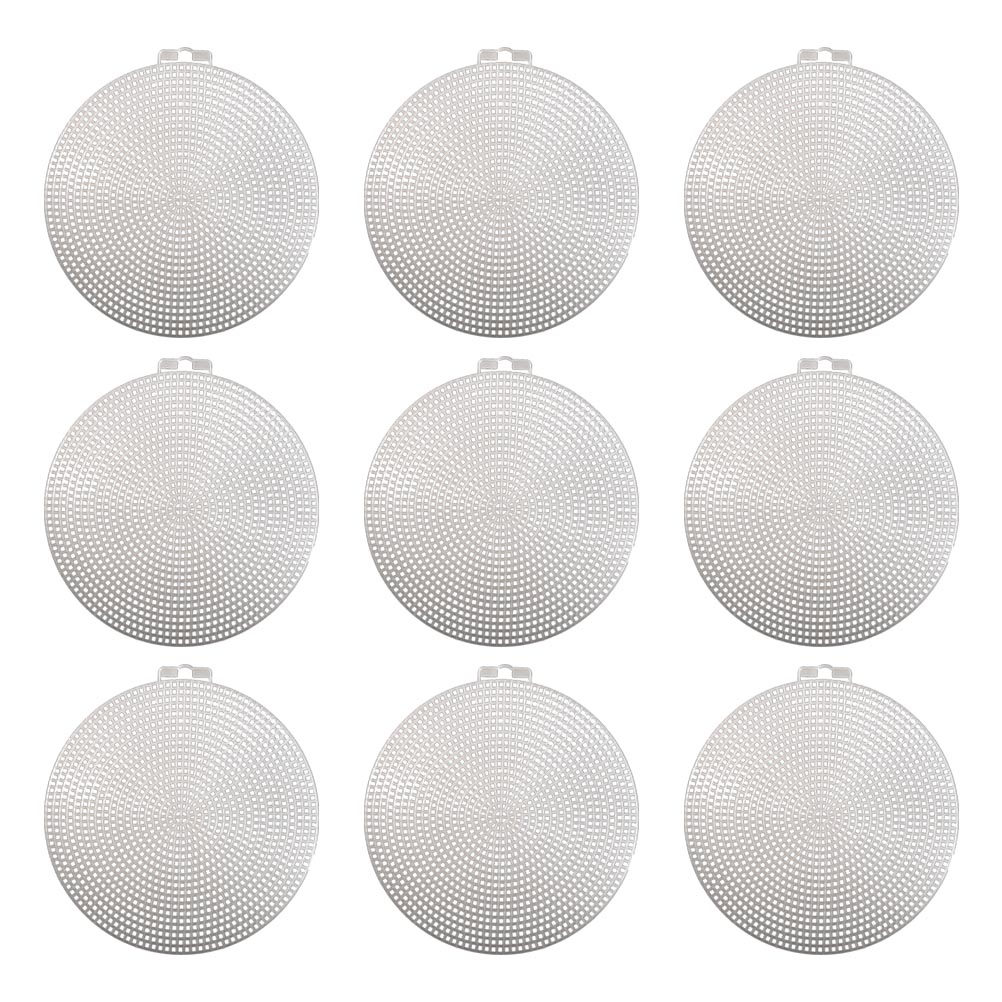 5 Pieces 14.7cm Round Plastic  - Embroidery H&M avaliação e preço