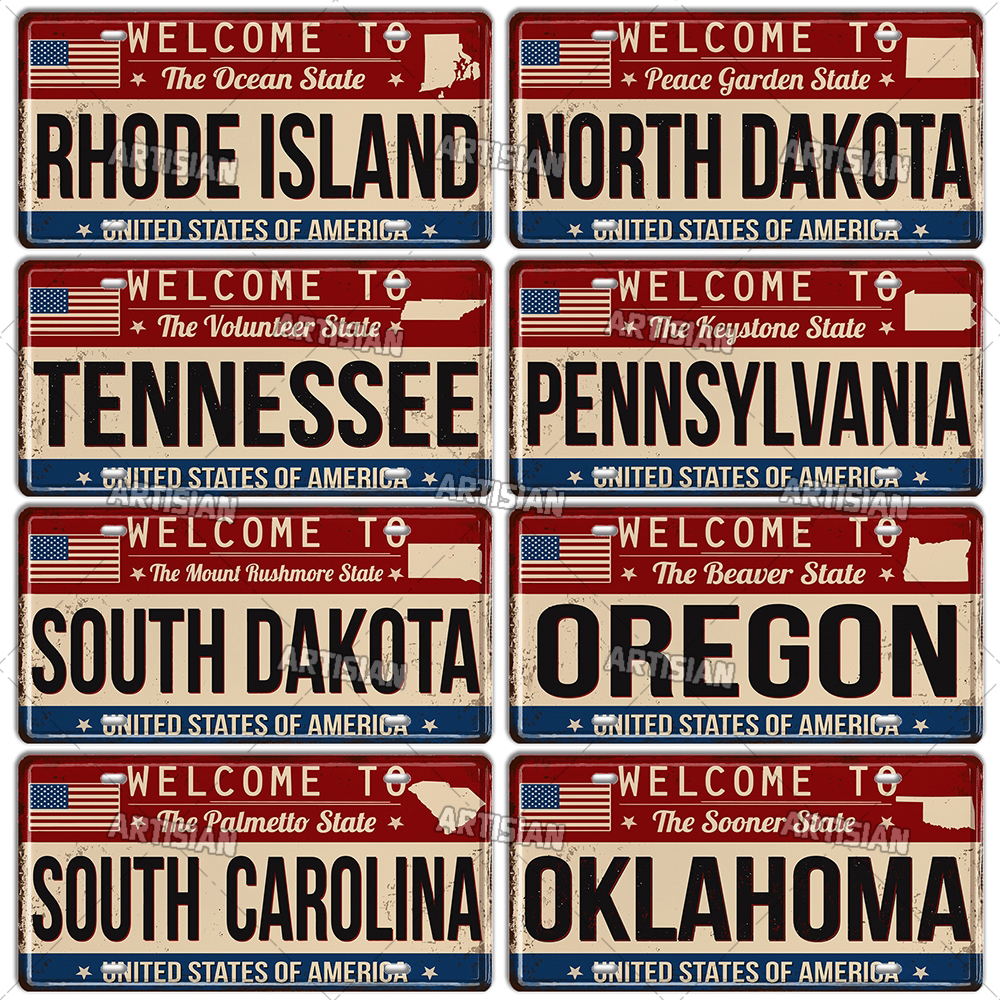 Artisian USA US License Plate  - Embroidery Studio avaliação e preço