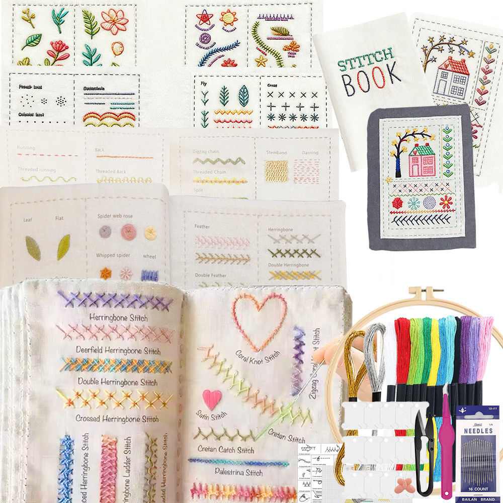 Embroidery Stitch Book for Beg - Embroidery Guide Book avaliação e preço
