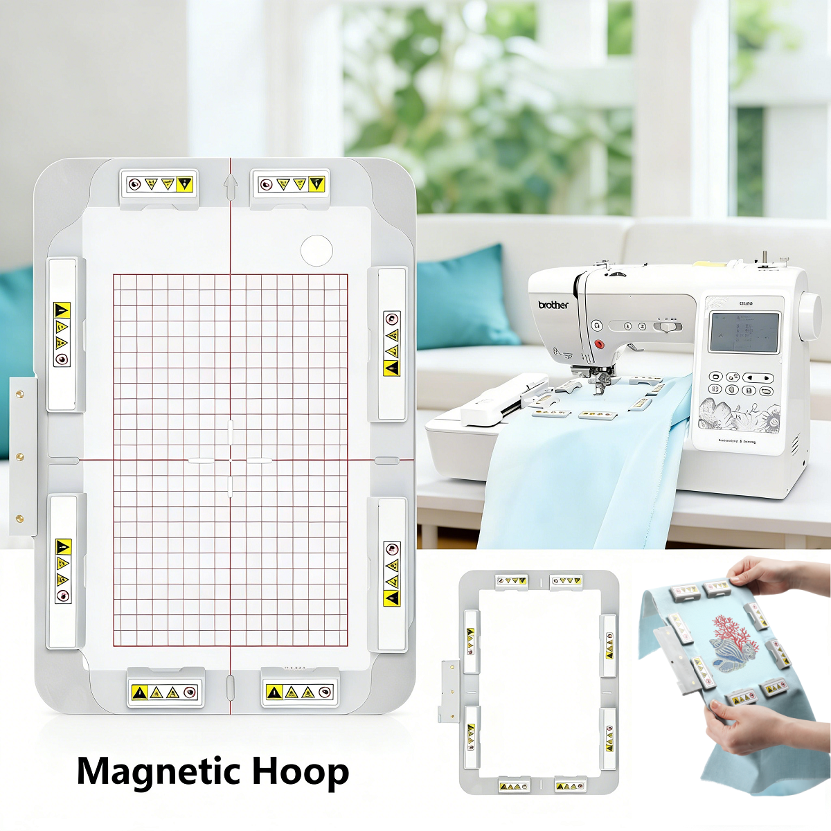 6x9.8inch Magnetic Hoop For PF - Embroidery Icon avaliação e preço