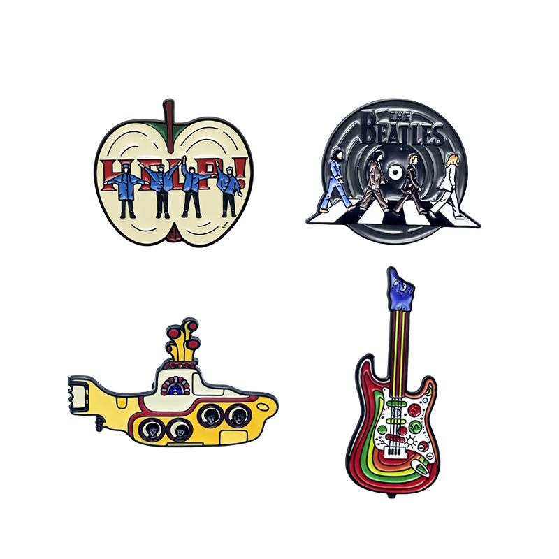 Rock Band Vintage Cross Enamel - Embroidery Icon avaliação e preço
