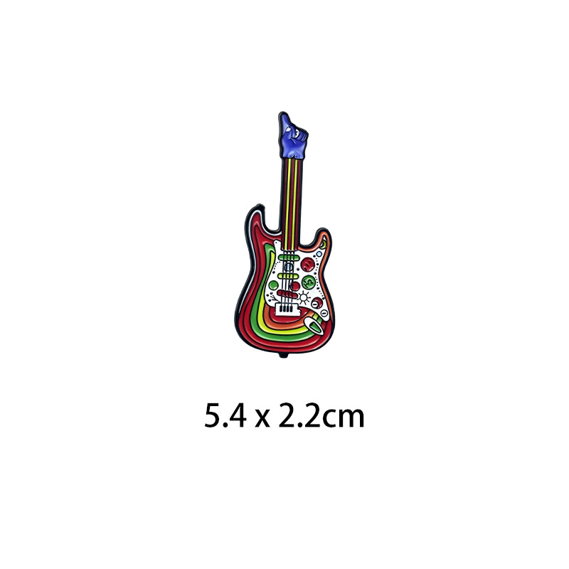 Rock Band Vintage Cross Enamel - Embroidery Icon avaliação e preço