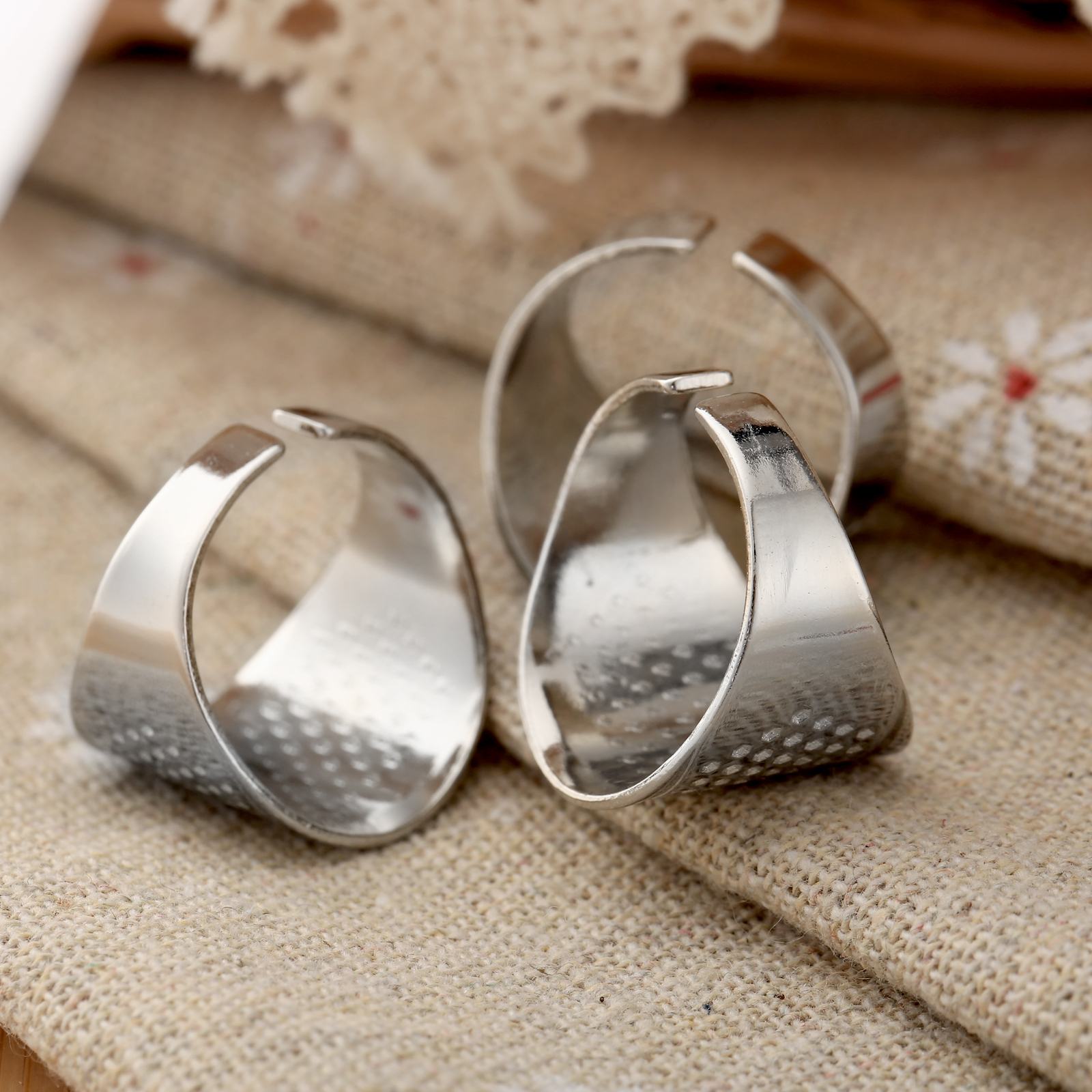 3Pcs/lot Sewing Thimbles Ring  - Embroidery Zone avaliação e preço