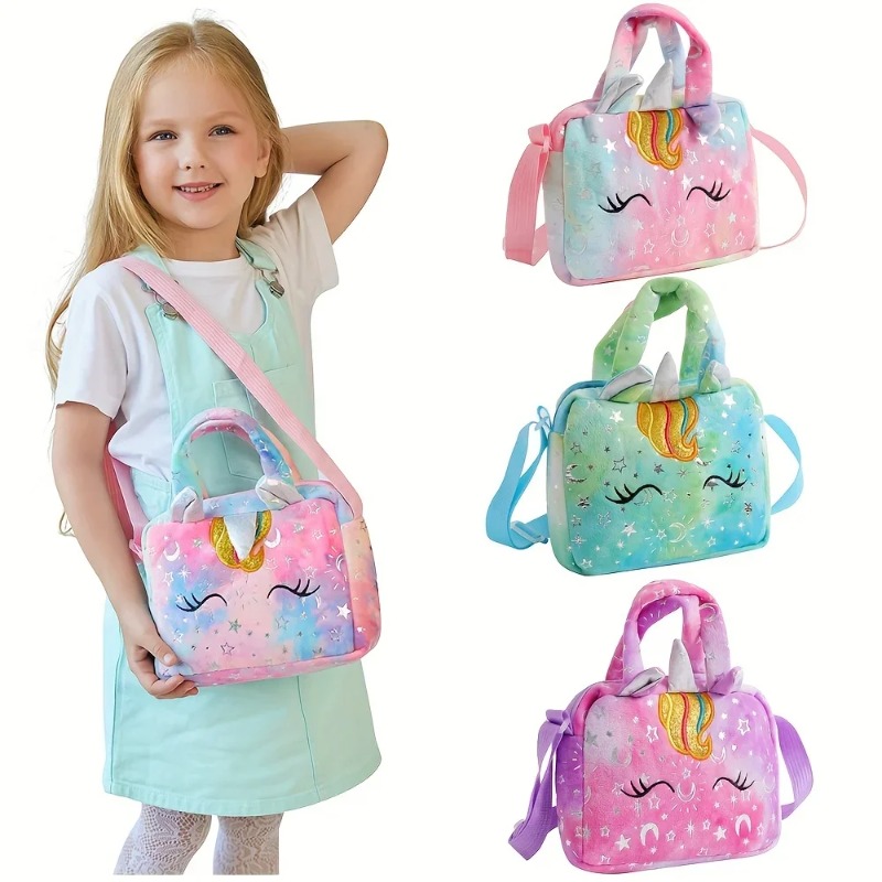 Sweet Unicorn Handbags For Gir - Embroidery Love avaliação e preço