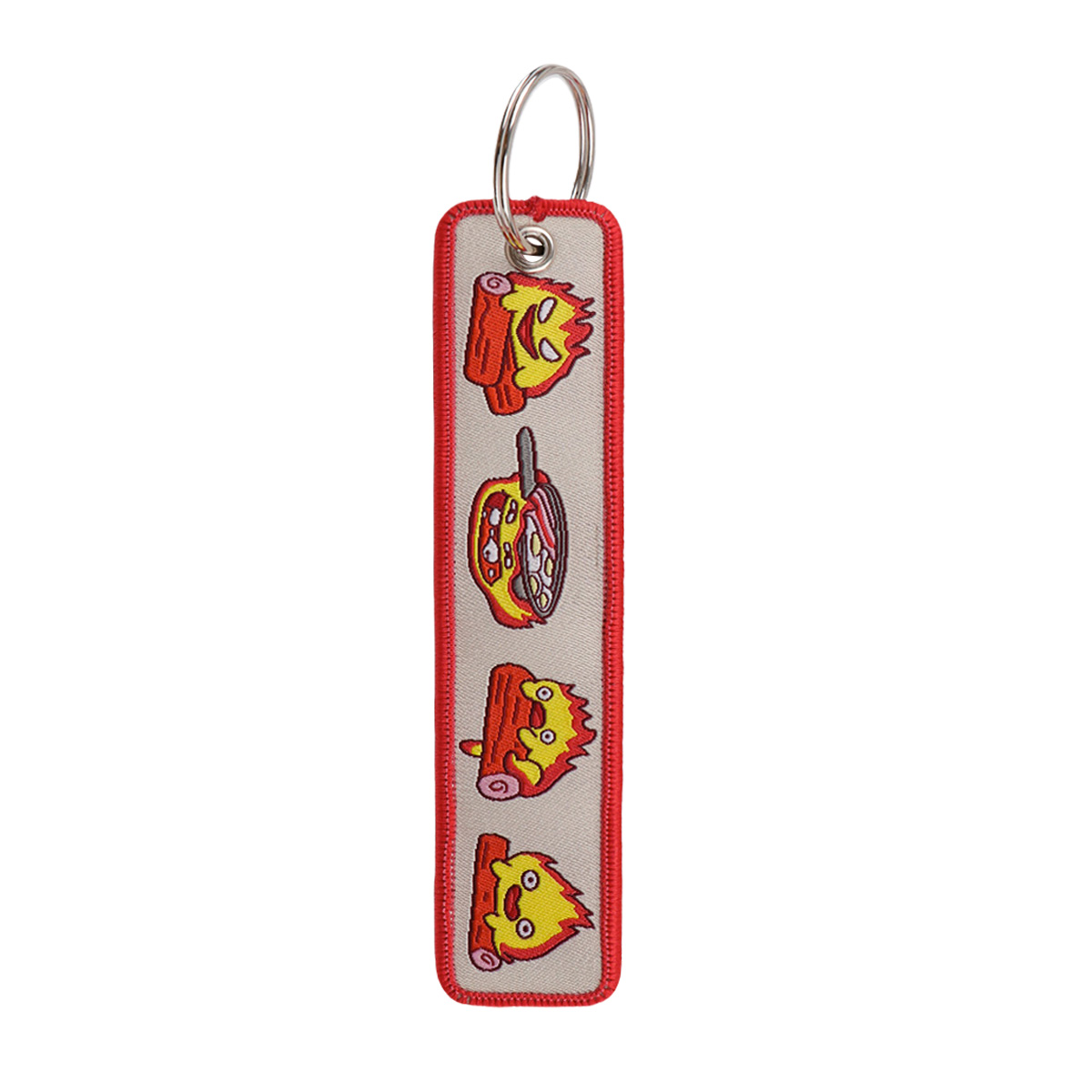Anime Fire Embroidery Key Fobs - Embroidery Bag avaliação e preço