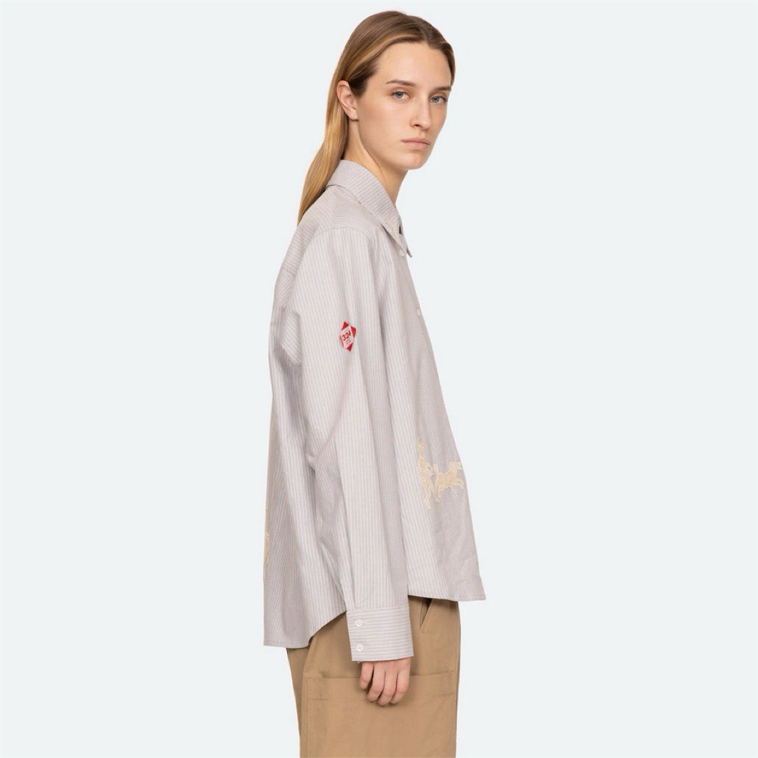 New York Striped Shirt Autumn  - Embroidery York avaliação e preço