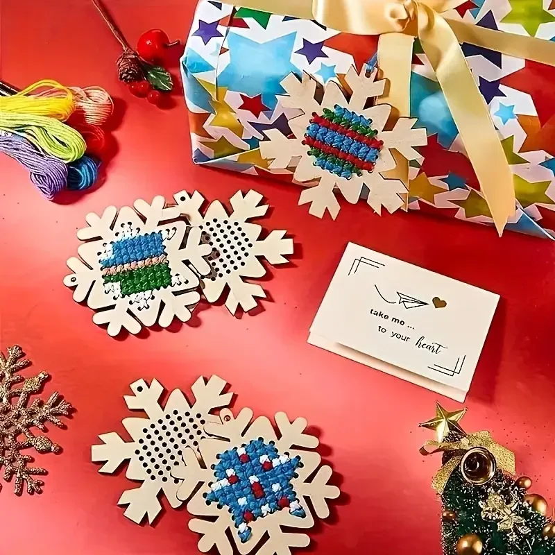 12Set Cross Stitch Hanging Pen - Embroidery Xmas Tree avaliação e preço