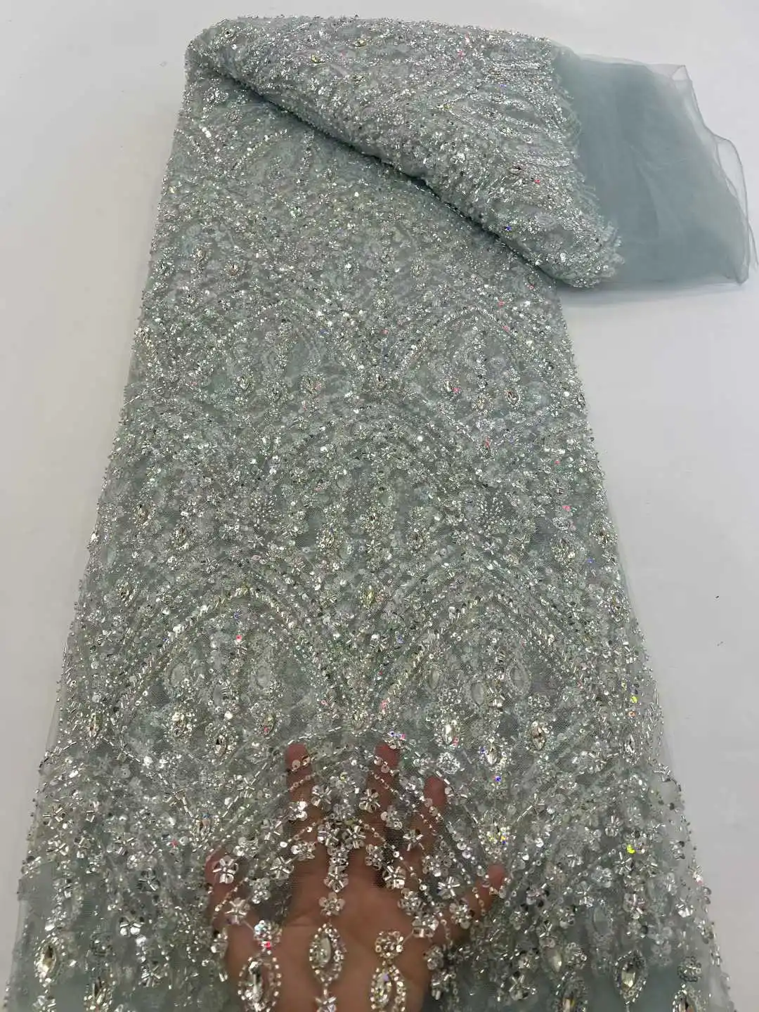 Hot Sale Exquisite Heavy Indus - Embroidery Net Dress avaliação e preço
