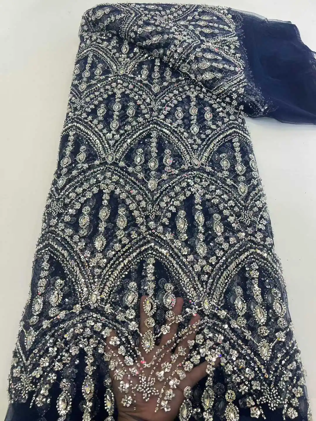 Hot Sale Exquisite Heavy Indus - Embroidery Net Dress avaliação e preço