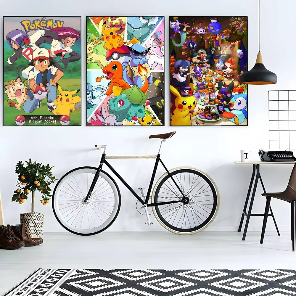 1pc frameless Cartoon Pokemon  - Embroidery Charm avaliação e preço