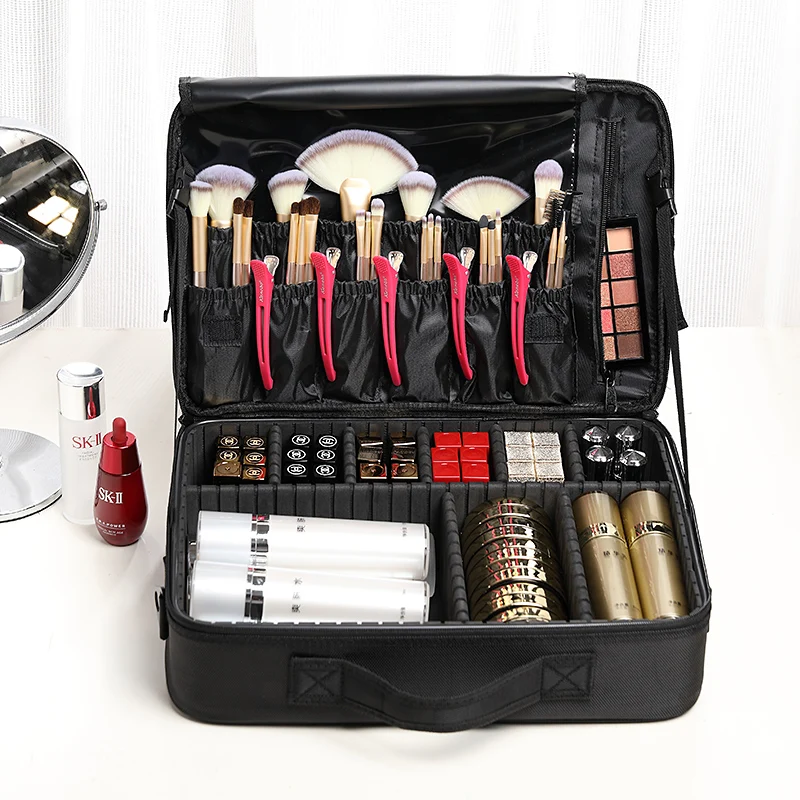 Professional Portable Cosmetic - Embroidery Bag avaliação e preço