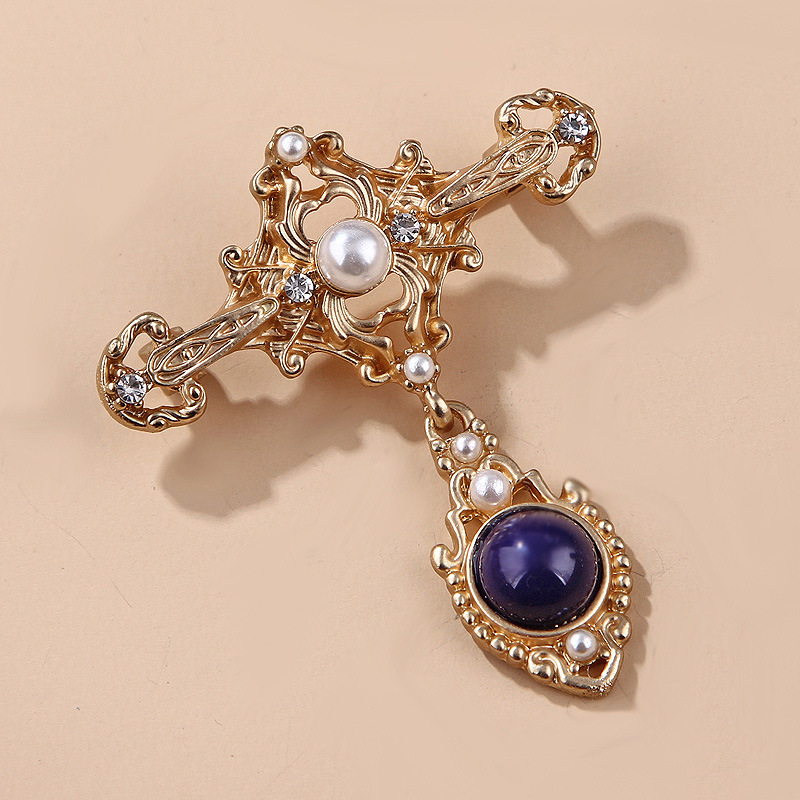 Retro Baroque Cross Openwork P - Embroidery Icon avaliação e preço