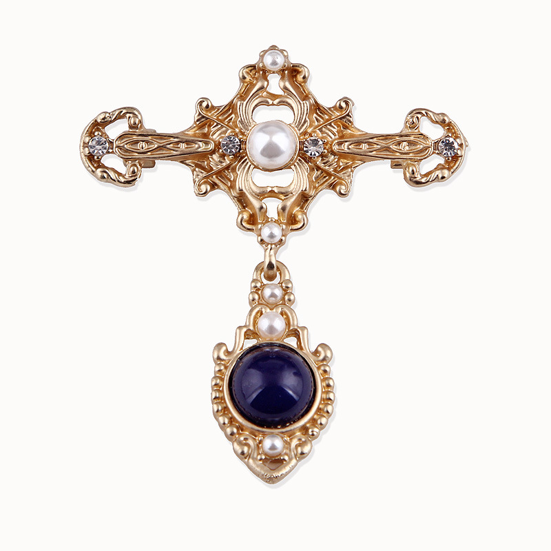 Retro Baroque Cross Openwork P - Embroidery Icon avaliação e preço