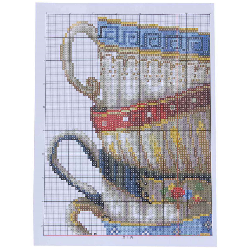 2X DIY Handmade Needlework Cro - Embroidery X Pattern avaliação e preço