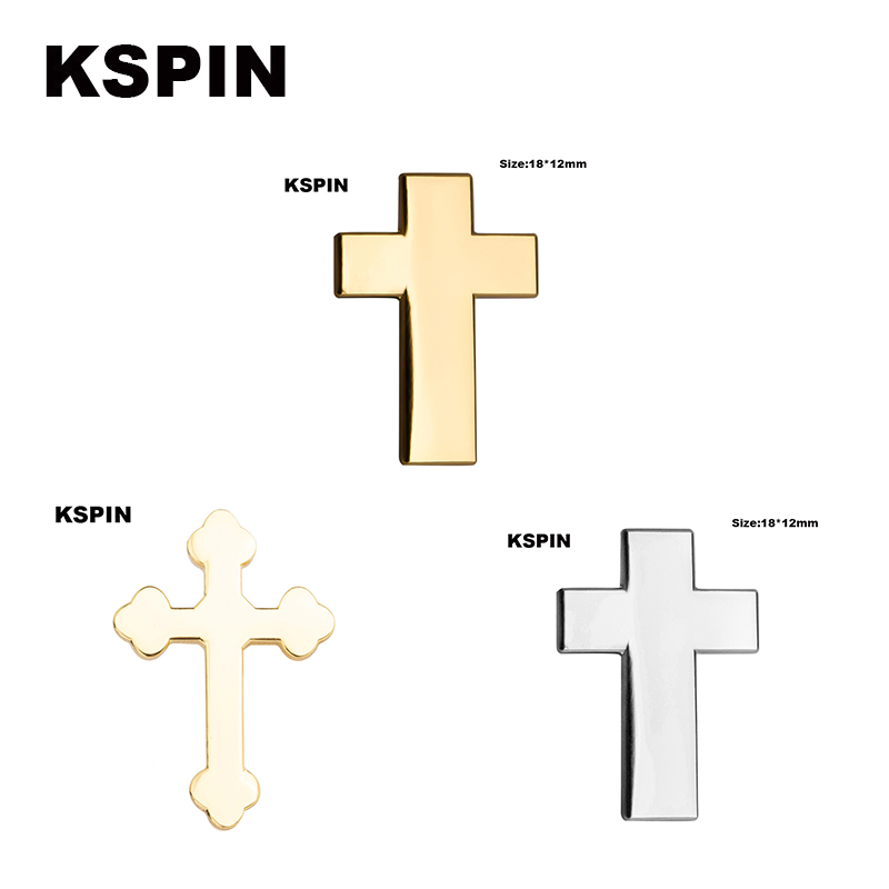 Silvery Cross Metal Badges On  - Embroidery Icon avaliação e preço
