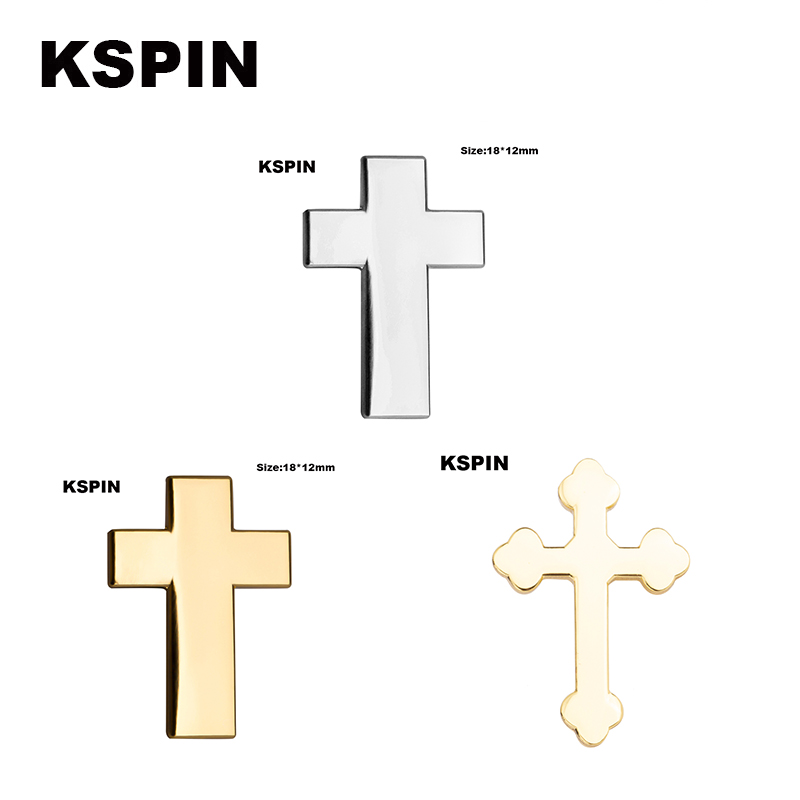 Silvery Cross Metal Badges On  - Embroidery Icon avaliação e preço