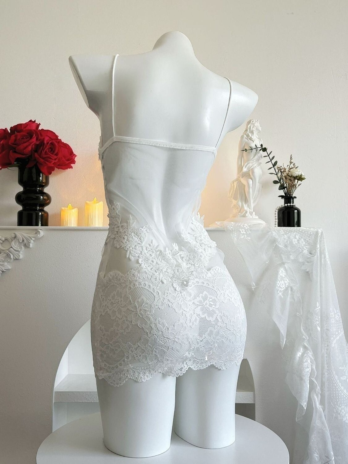 Sexy Lace Embroidery Strapless - Embroidery Lace avaliação e preço
