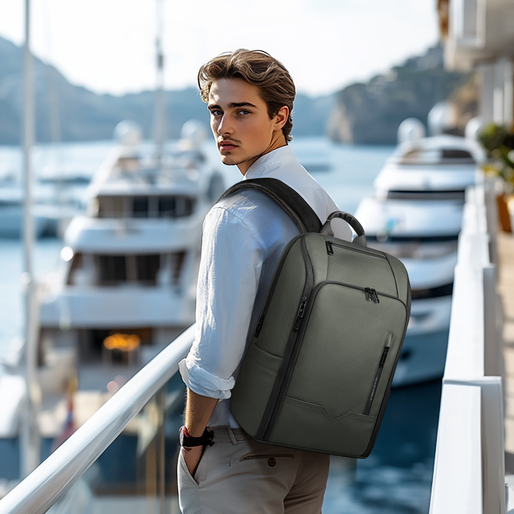 HK Business Men's Backpack 15. - Embroidery Bag avaliação e preço