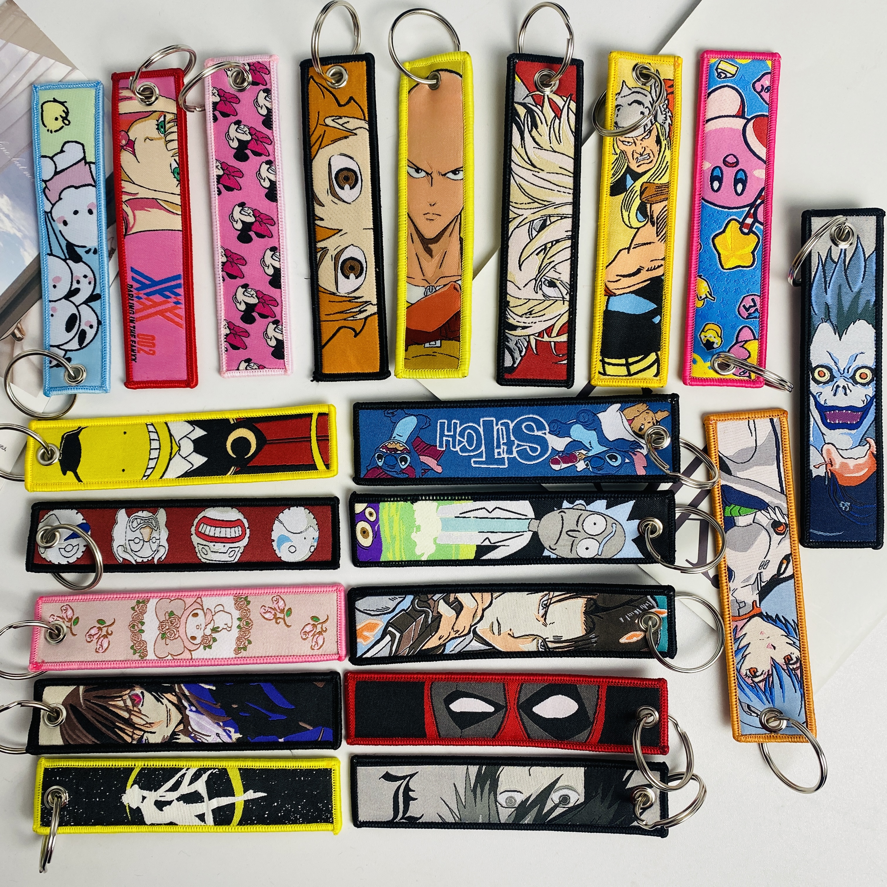 Anime Lock Keychain Fan Gifts  - Embroidery Charm avaliação e preço