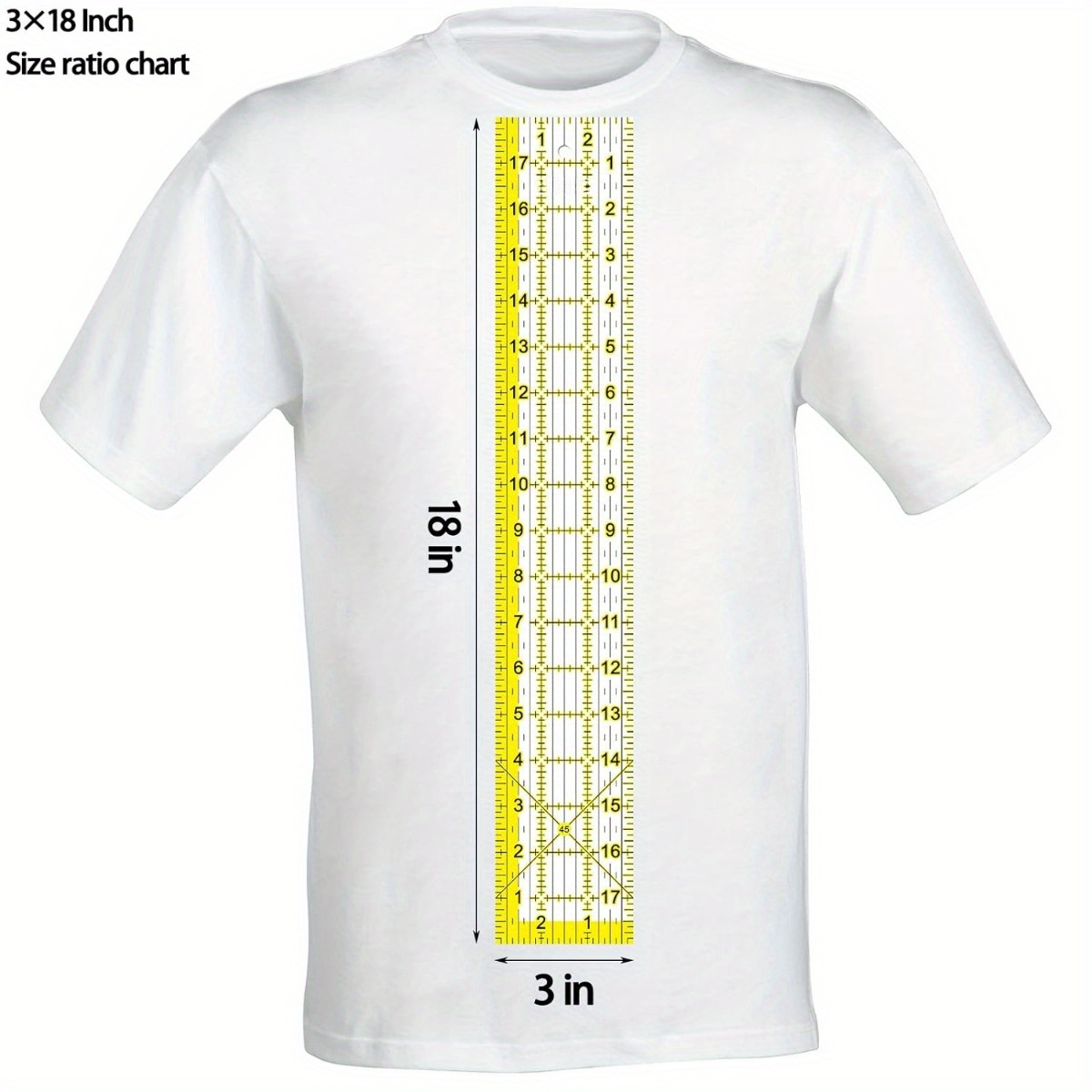 Acrylic Ruler 7 Piece Set, Non - Embroidery Zone avaliação e preço
