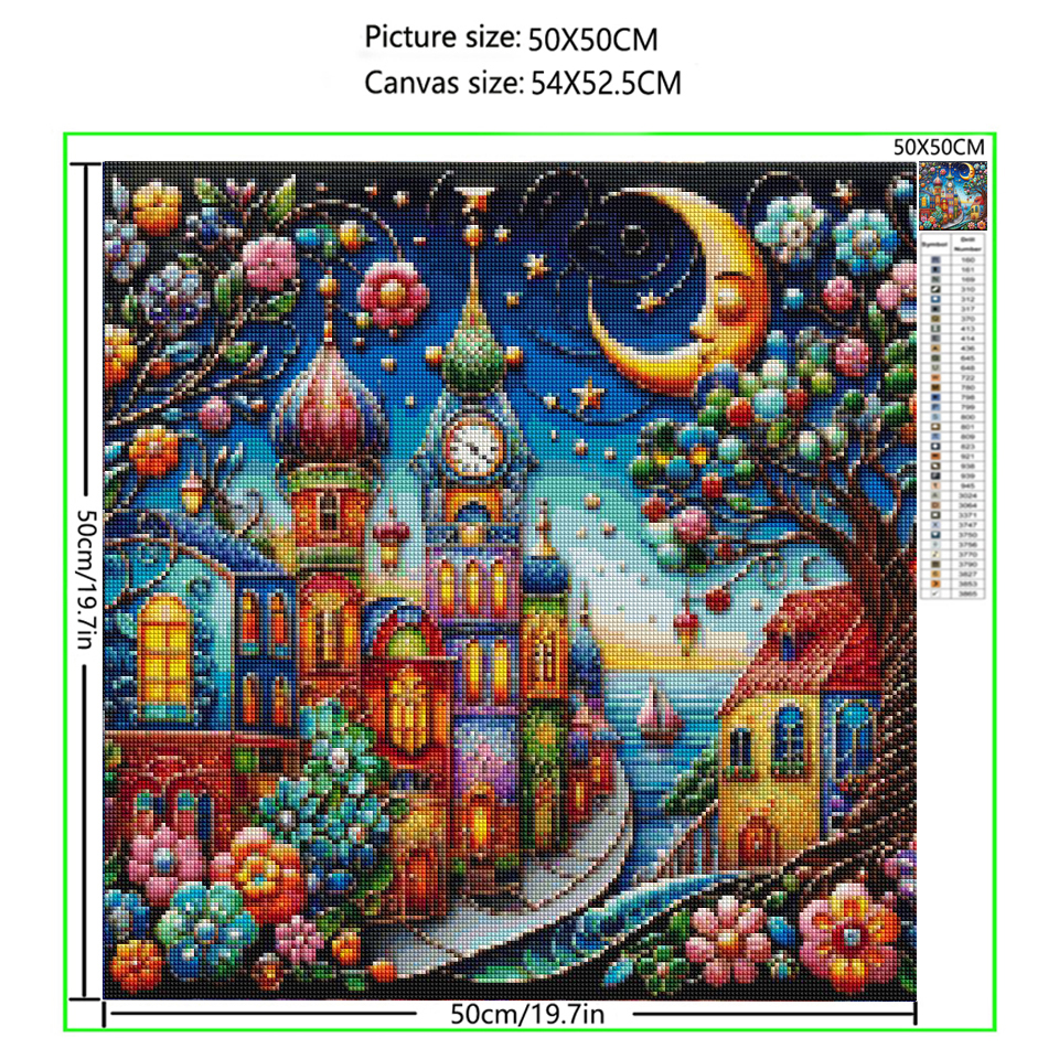 Whimsical World Town Landscape - Embroidery World avaliação e preço