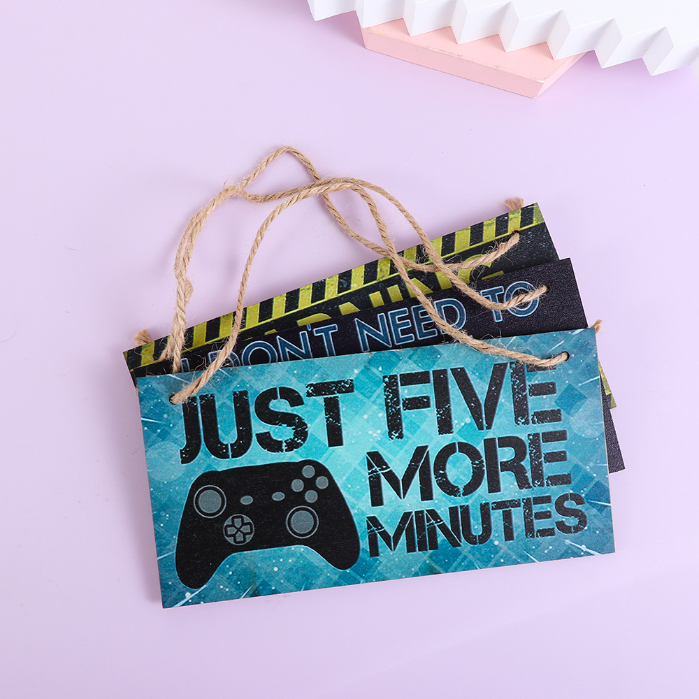 1PC Gaming Room Sign Wood Plaq - Embroidery Studio avaliação e preço