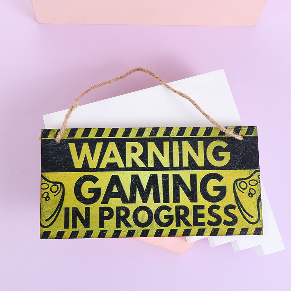 1PC Gaming Room Sign Wood Plaq - Embroidery Studio avaliação e preço