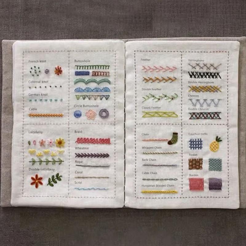 Embroidery Stitches Book Sewin - Embroidery Guide Book avaliação e preço