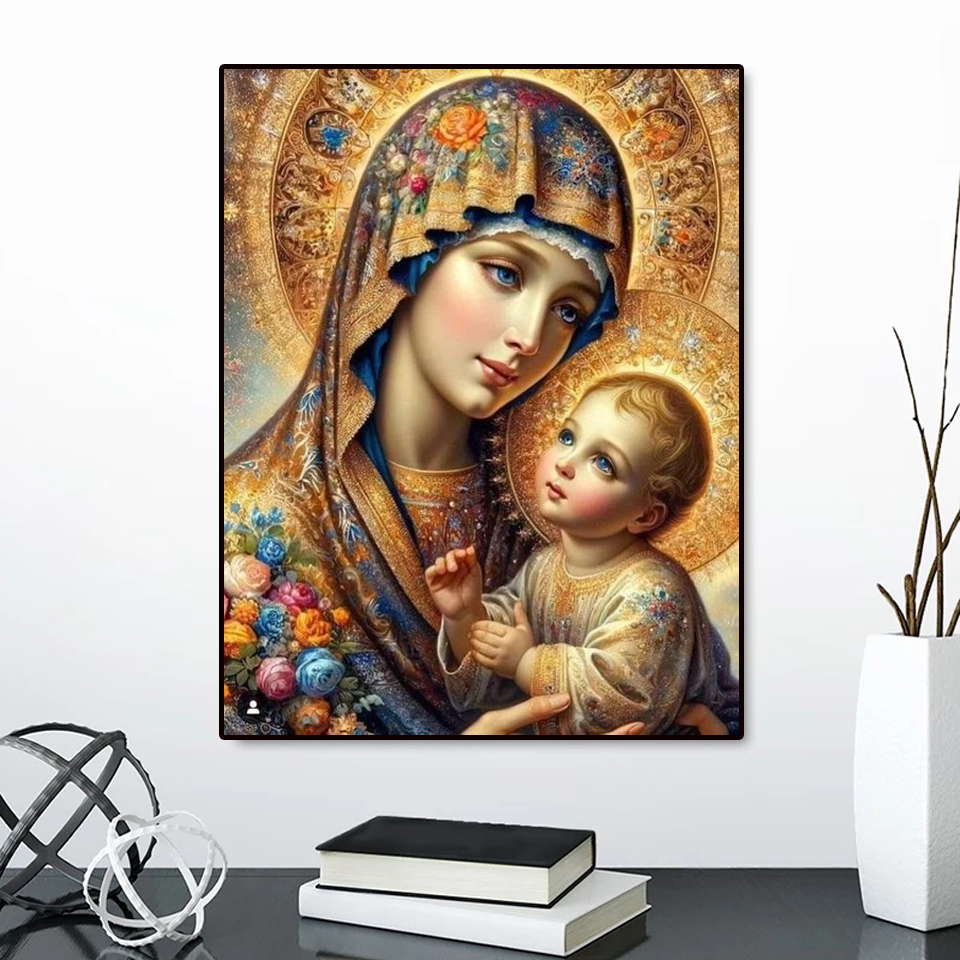 Frameless,Diamond Painting Vir - Embroidery Icon avaliação e preço