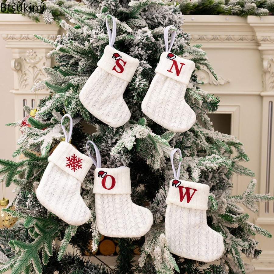 Christmas Letter Embroidery Kn - Embroidery Xmas Tree avaliação e preço